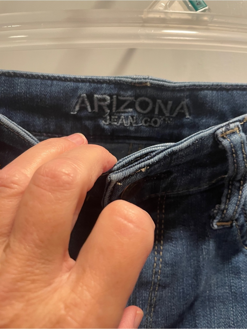 Arizona Jean Co. Dark Wash Denim Jeans size 11 juniors - Picture 5 of 8